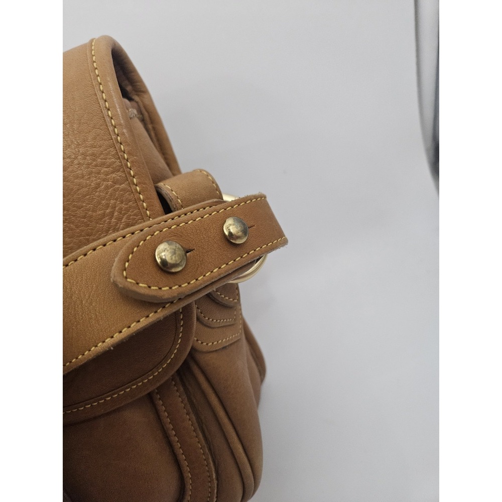 Vintage Dooney & Bourke Honey Pebbled Leather Shoulder Bag U109. - Picture 10 of 15